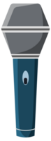 Assortment of different microphone types in a flat design style, suitable for audio equipment representation. png