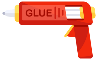 Set of glue containers in different shapes and colors, offering a variety of adhesive solutions for diverse crafting and repair needs png