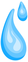Set of blue water splashes flowing and splashing making different shapes png