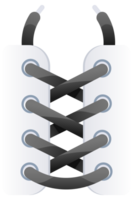 Lacing sneakers and shoes with colorful shoelaces using different tying methods png