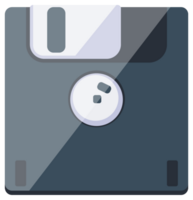 Set of retro Magnetic floppy disc. Computer data storage, Diskette. png