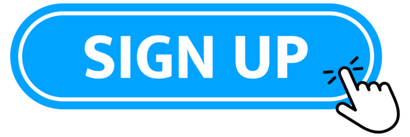 Sign UP Button with pointer clicking. Web button. Finger Pressing. Click to Sign UP Concept. illustration png