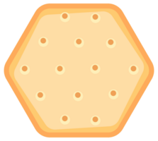 Biscuit cookie snacks. Cracker chips set. Breakfast dessert pastry. png