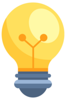 Lightbulb icon set. Light bulb. Electric lamp. Energy saving and CFL lamps png