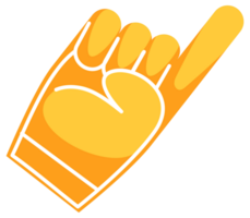 American football fan gear set with a helmet, jersey, foam fingers, and cleats, perfect for representing the sport and showing team spirit png