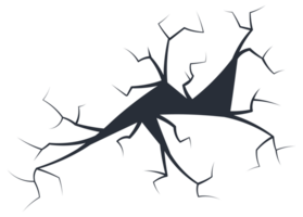 Emerging cracks on white surface hint at danger and risk, resembling earthquake aftermath. Dynamic patterns of splitting add depth to serene background png