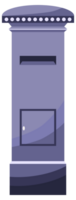 Post mail boxes set. Letter boxes for communication, mailing. Mail newsletter package delivery png