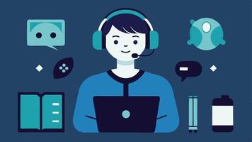 These descriptions should provide a clear basis for illustrations focused on the role of an Esports journalist.. vector