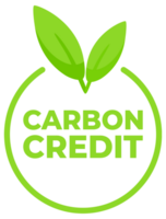 Environmentally conscious labels in green with Carbon Neutral text and a leaf symbol, for products supporting sustainable practices. png