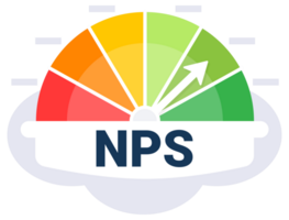Customer Satisfaction Measurement Tool with Net Promoter Score NPS Indicator Illustration png