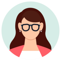 Set of different people avatars. User avatar in circle. illustration png