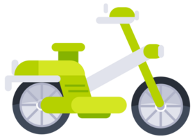Set of four colorful scooters representing urban transportation and personal mobility in a modern and stylish way png