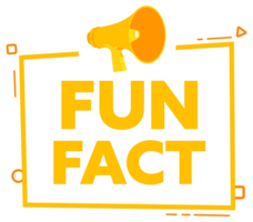 Megaphone with Fun fact speech bubble banner. Promotion and advertising label. stock illustration png