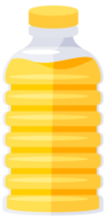 Different bottles and jugs filled with cooking oil are displayed on a white background png