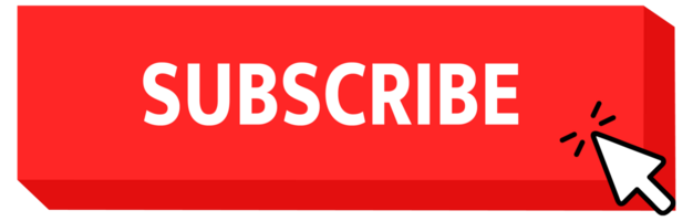 Subscribe Button with pointer clicking. Web button. Finger Pressing. Click to Subscribe Concept. illustration png