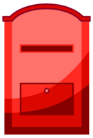 Post mail boxes set. Letter boxes for communication, mailing. Mail newsletter package delivery png