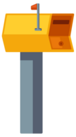 Collection of various mailboxes and postboxes, showcasing different designs and colors for receiving mail and correspondence png
