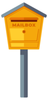 Collection of various mailboxes and postboxes, showcasing different designs and colors for receiving mail and correspondence png