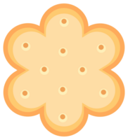Biscuit cookie snacks. Cracker chips set. Breakfast dessert pastry. png