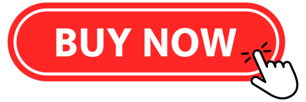 Buy now Button with pointer clicking. Web button. Finger Pressing. Click to Buy now Concept. illustration png
