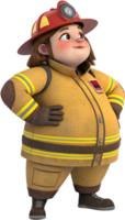 Confident Female Worker in Labor Day Celebration Design Clipart. . png