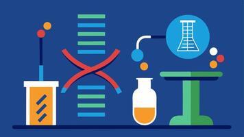 These illustrations can effectively convey the various processes and activities involved in DNA testing in a forensic lab.. vector