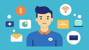 These illustrations can help convey the various aspects of a Social Media Managers role in managing and promoting online branding effectively.. vector