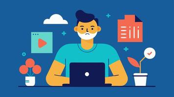 These descriptions can serve as inspiration for illustrations that capture the essence of freelance graphic design for digital products.. vector