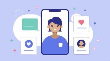 User Profiles An illustration of user profiles within the app showcasing personalized features such as customized selfcare plans and progress tracking.. vector