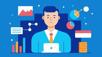 These descriptions can serve as concepts for creating illustrations that depict the role of data scientists in business decisionmaking through data analysis.. vector