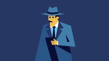 These descriptions can serve as a foundation for creating engaging illustrations of a detective on a stakeout.. vector