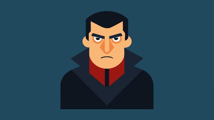 These illustrations can convey the essence of the criminal mastermind character while maintaining a simplistic and impactful style..