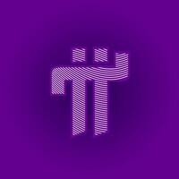 Pi Network. Pi icons. Pi Network logo design illustration. Trendy and modern Crypto currency pi symbol for logos, icons, templates, websites, and apps vector