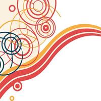 abstract background with circles vector