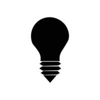 Light bulb icon on white background vector