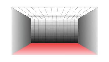 Empty room interior. 3D rendering white background. vector