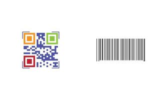 Scan to pay qr code and barcode illustration. Qr code scan to pay concept. vector