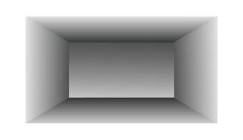 White empty room interior. 3D rendering white background illustration. vector