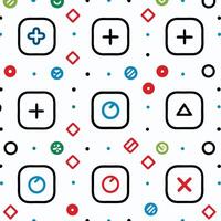a seamless pattern with various icons vector