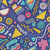 seamless pattern with colorful geometric shapes and shapes vector