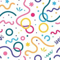 a colorful pattern with circles and shapes vector