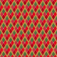 Argyle of geometric Christmas theme in seamless pattern. vector
