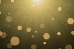 Golden Bokeh Background with Radiant Light Beams vector