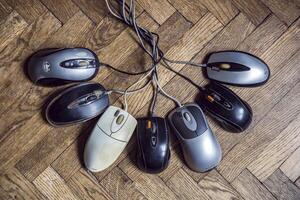 collection of several different computer mice photo