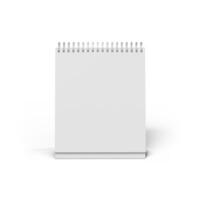 Front View Calendar Mockup for Elegant and Professional Product Presentation photo