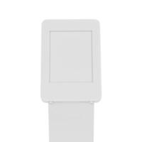 Tablet Kiosk with Information for Exhibition Mockup for Elegant and Professional Interactive Display photo