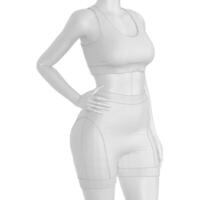 Cycling Suit for Women Mockup for Elegant and Modern Athletic Apparel Presentation - Half Side View photo