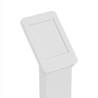 Tablet Kiosk with Information for Exhibition Mockup for Elegant and Professional Interactive Display photo