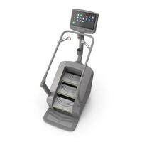 a 3D treadmill with a tablet on top of it photo