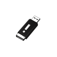 Black USB Flash Drive Icon Data Storage Device Computer Accessory Digital Memory png